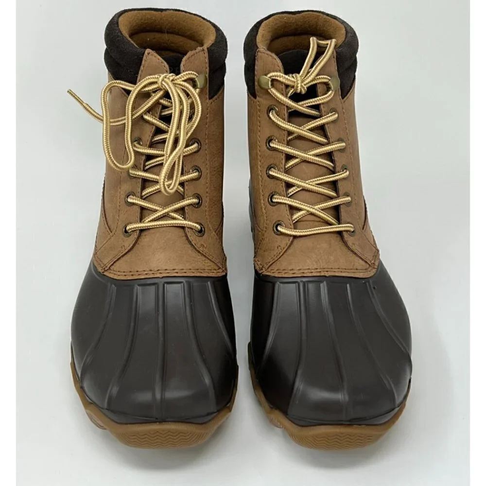Sperry Brewster Waterproof Duck Boot with Memory Foam, Tan/Brown